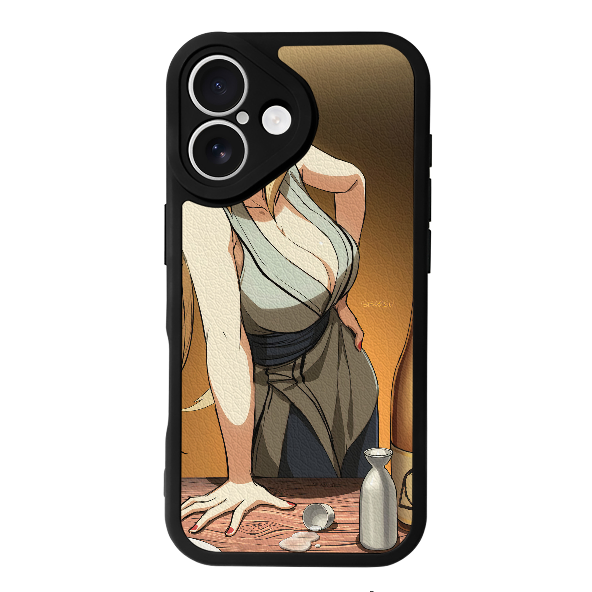 （画像用） NARUTO -ナルト- NARUTO -ナルト- 疾風伝 【iPhone 16シリーズ対応】シリコンスマホケース（レザー調） 材質：シリコン